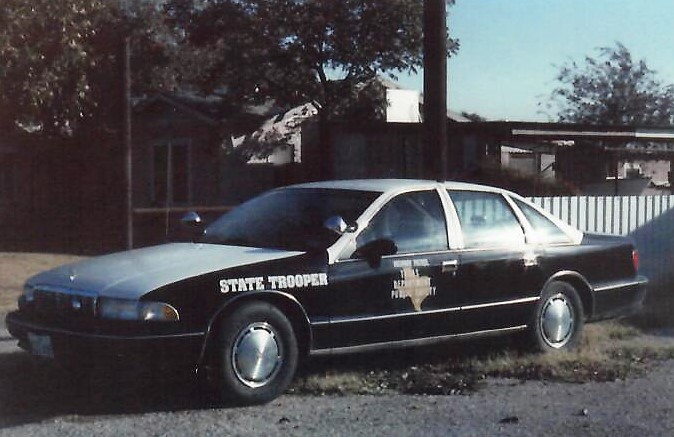 1993 Chevrolet Caprice Patrol Car, nicknamed "The Intimidator" driven by Ben H. English of the Texas DPS